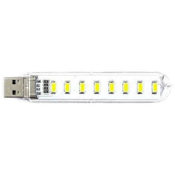تصویر چراغ LED هشت تایی USB دارای قاب محافظ 