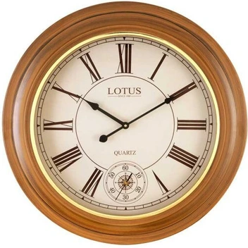 تصویر ساعت دیواری چوبی لوتوس مدل LINTON 