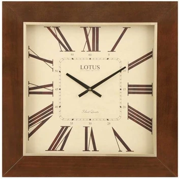 تصویر ساعت دیواری چوبی لوتوس مدل TROY 