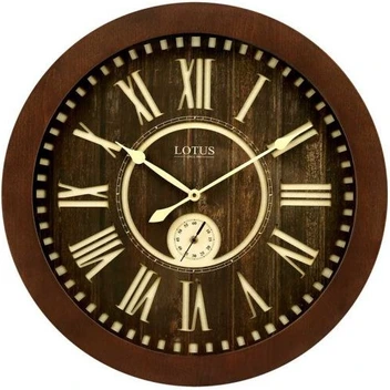 تصویر ساعت دیواری چوبی لوتوس مدل DUNKIRK 